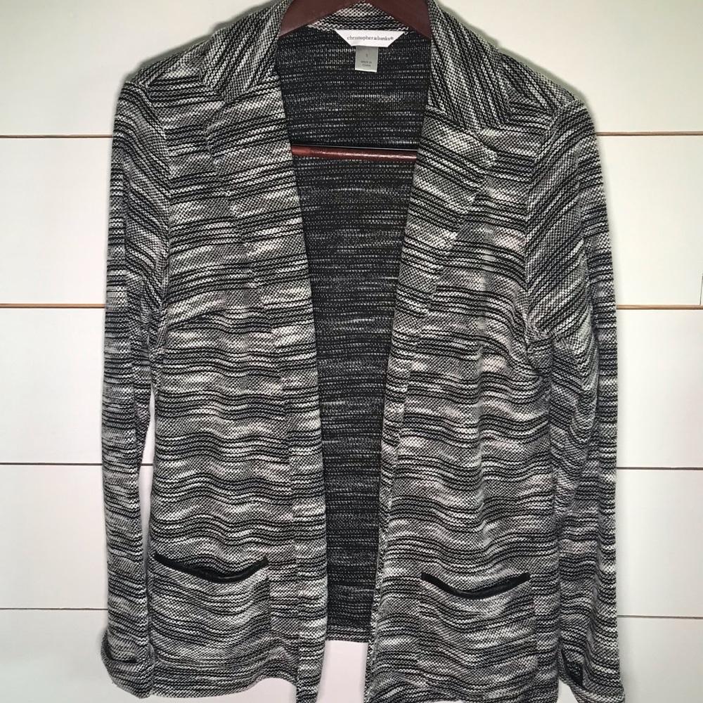 Christopher & Blanks Black and White Blazer Sm.